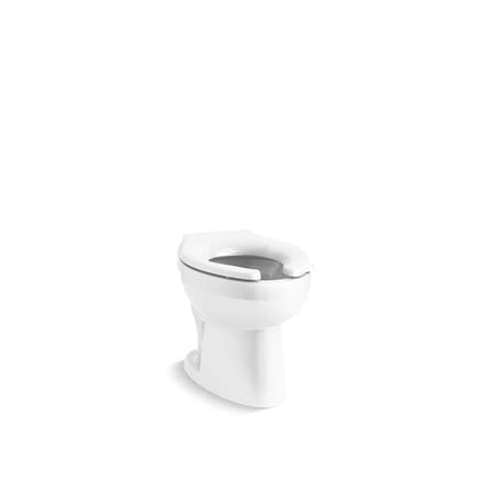 Kohler Wellcomme Ultra Floor-Mounted Rear Spud Flushometer Bowl 96054-0